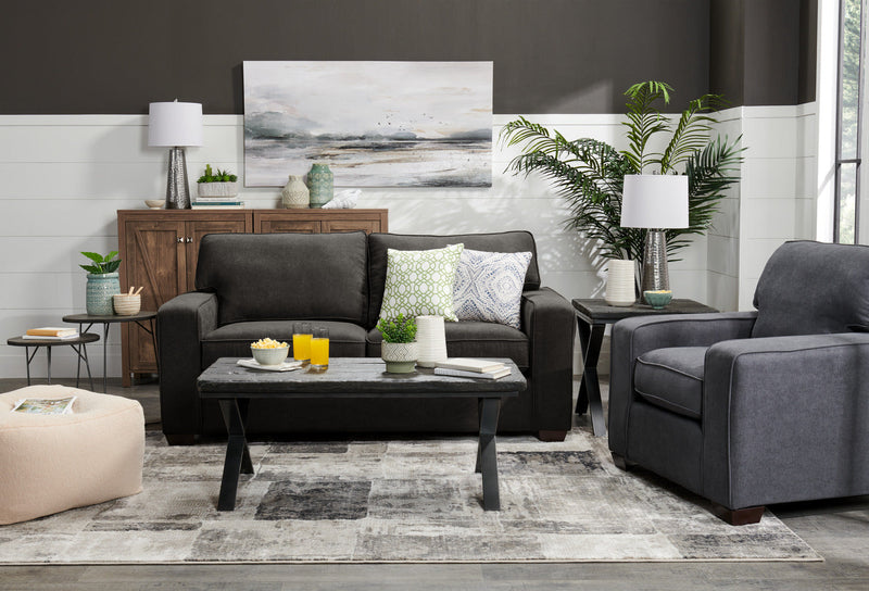 Fiona Chenille Full-Size Sofa Bed - Grey