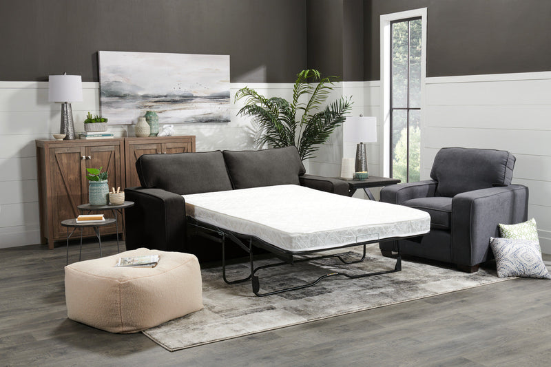 Fiona Chenille Full-Size Sofa Bed - Grey