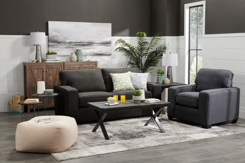Fiona Chenille Full-Size Sofa Bed - Grey