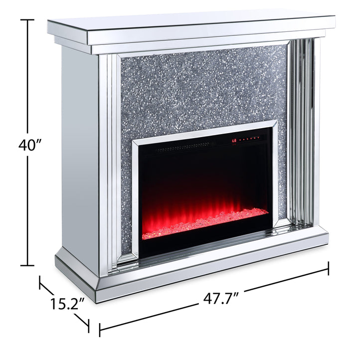 Flint Glam Fireplace 