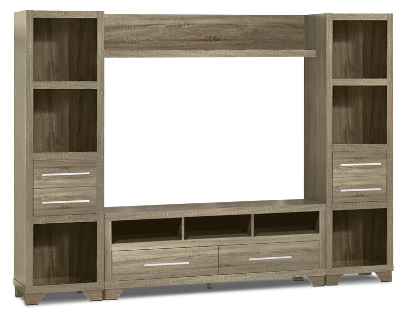 Glendale 4-Piece Entertainment Centre with 60\" TV Opening – Grey