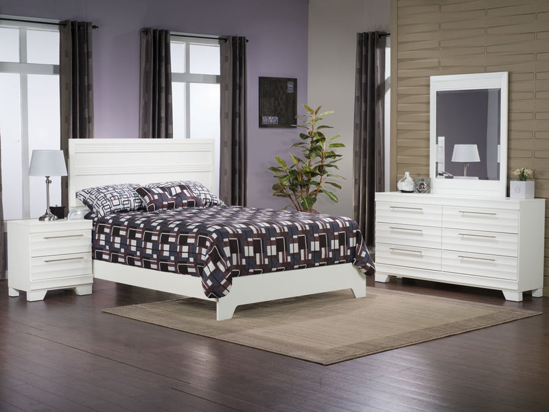 Olivia 6-Piece Queen Bedroom Package - White