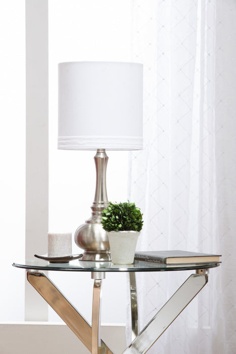 Brushed Nickel Table Lamp