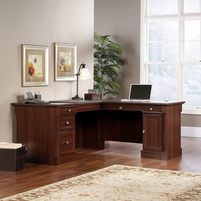 Palladia L-Shaped Desk – Select Cherry