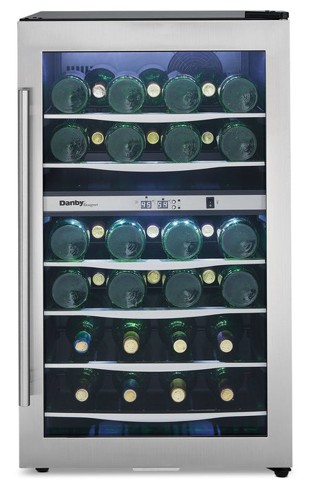 Danby Designer 4.0 Cu. Ft. 38-Bottle Wine Cooler – DWC040A3BSSDD