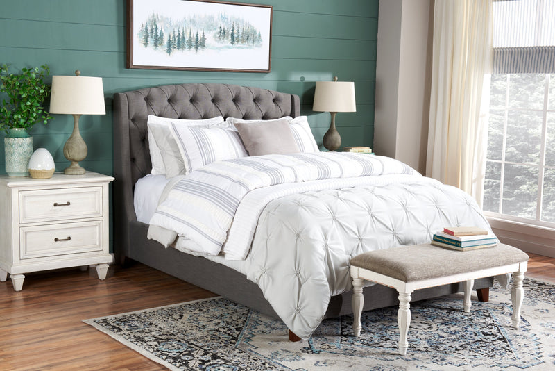 Grace Bench – Antique White