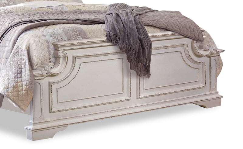 Grace King Bed – Antique White