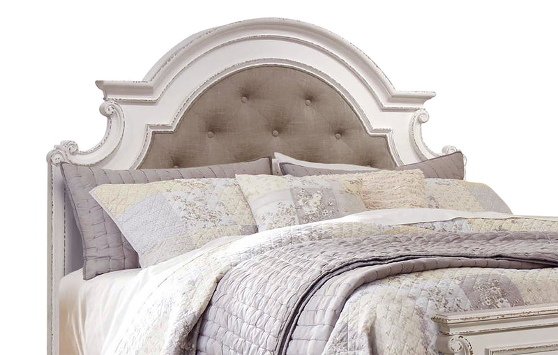 Grace King Bed – Antique White