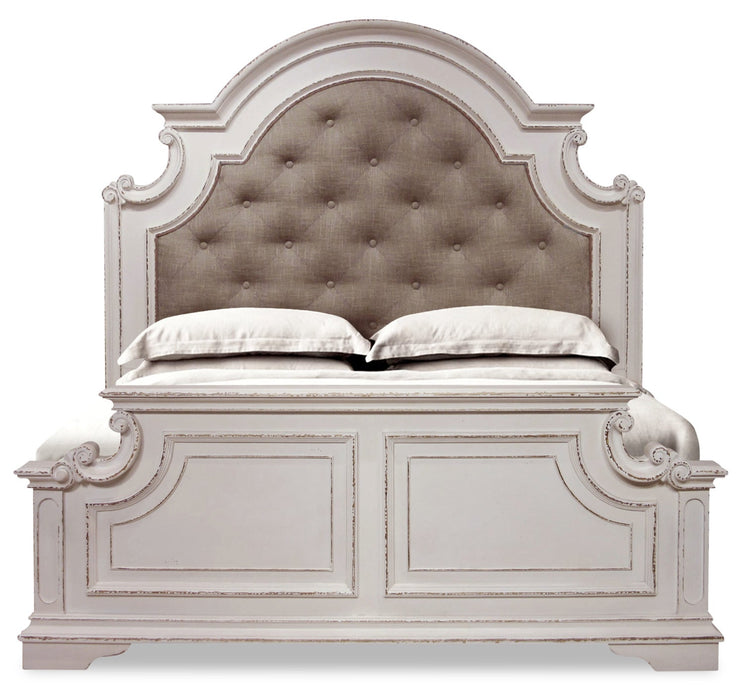Grace King Bed – Antique White