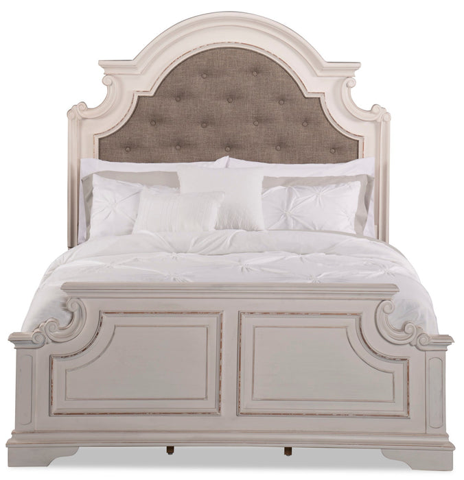 Grace Queen Bed - Antique White