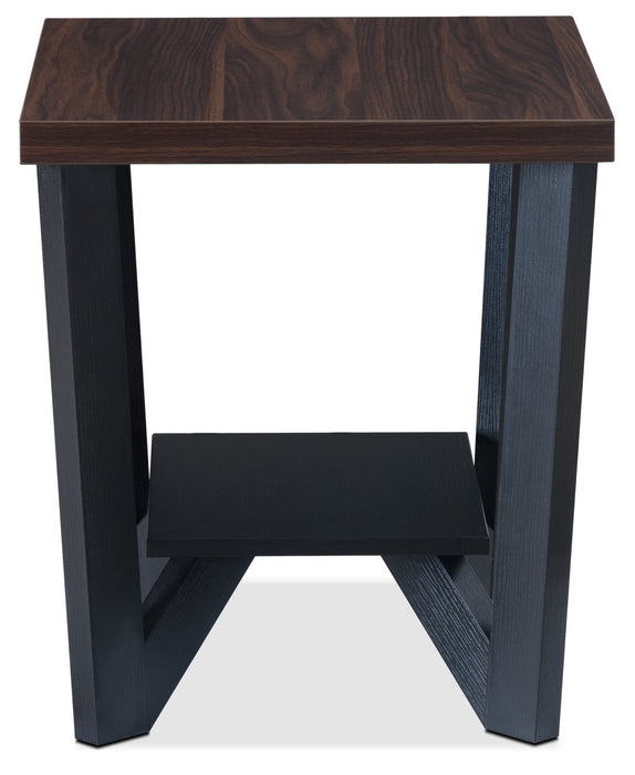Arika 3-Piece Coffee and Two End Tables Package - Black