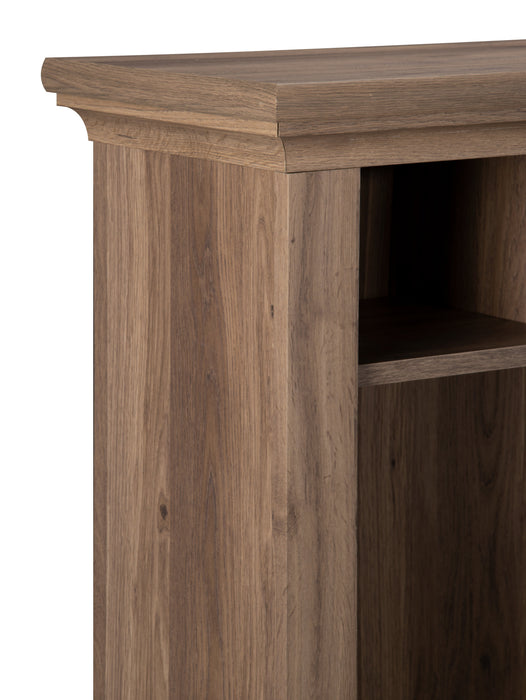 Harbor View Desk with Hutch – Salt Oak