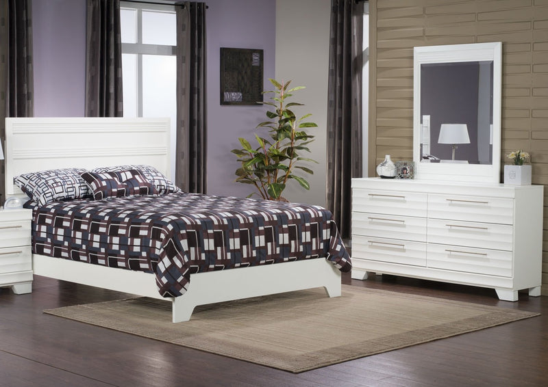 Olivia 5-Piece Queen Bedroom Package - White
