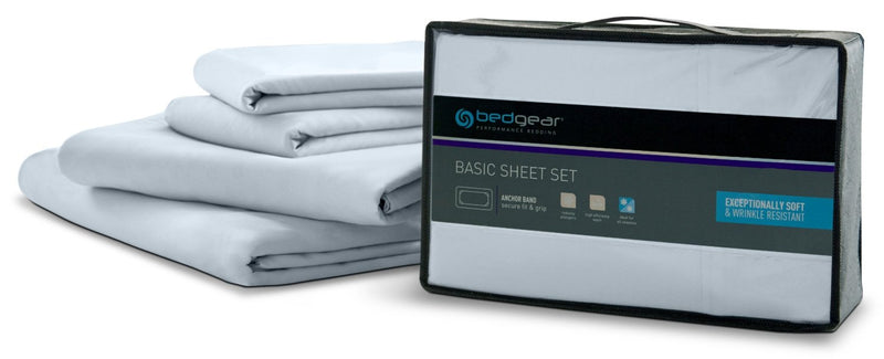 BEDGEAR® Basic 3-Piece Twin Sheet Set - Mist