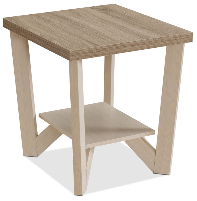 Arika 3-Piece Coffee and Two End Tables Package - Ivory