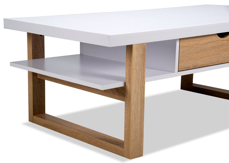 Izaac Coffee Table - White 