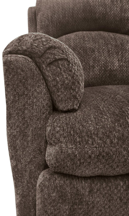 Baron Chenille Glider Recliner - Brown