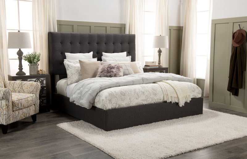 Jace Storage King Bed - Grey