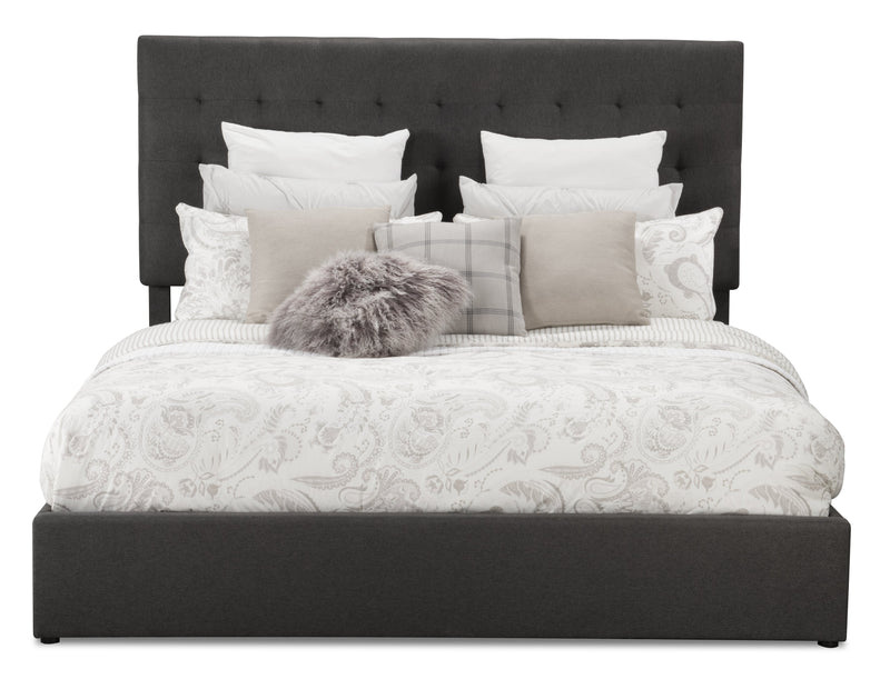 Jace Storage King Bed - Grey
