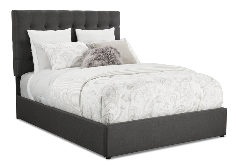 Jace Storage Queen Bed - Grey