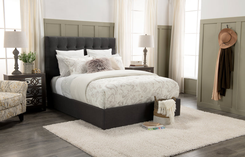 Jace Storage Queen Bed - Grey