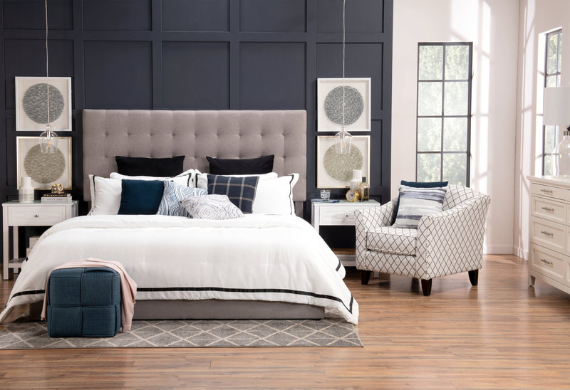 Jace Storage King Bed - Taupe