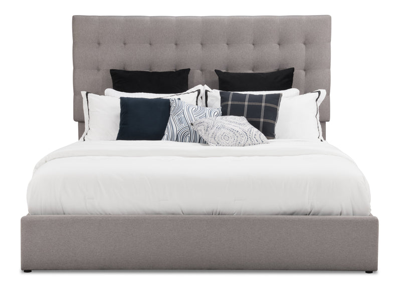 Jace Storage King Bed - Taupe