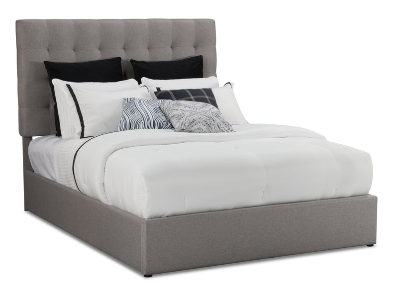 Jace Storage Queen Bed - Taupe
