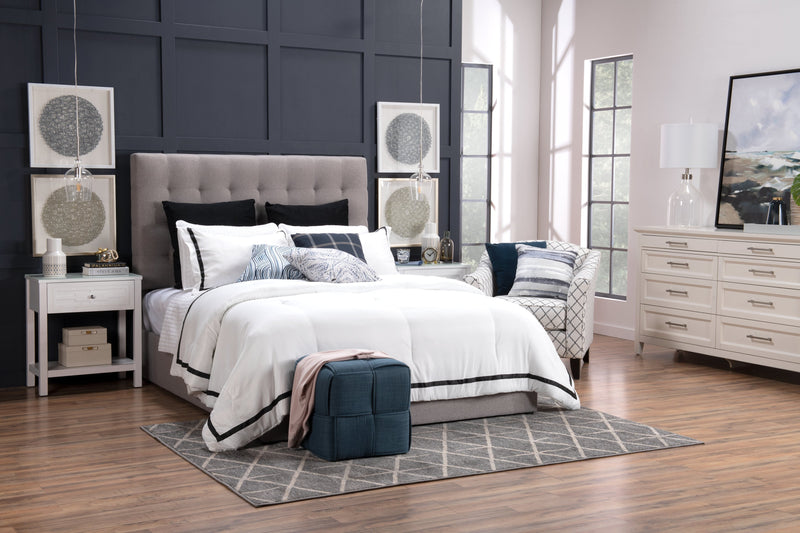 Jace Storage Queen Bed - Taupe