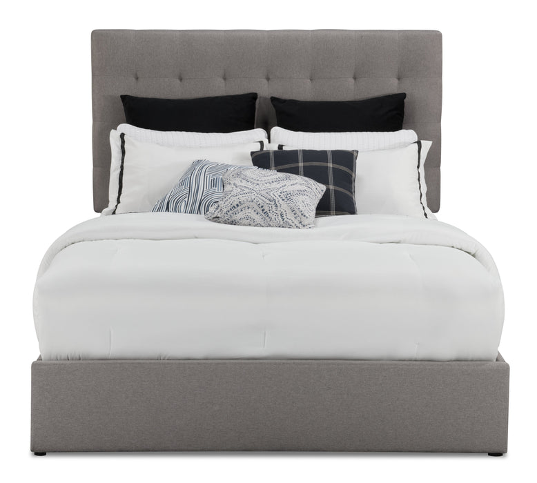 Jace Storage Queen Bed - Taupe