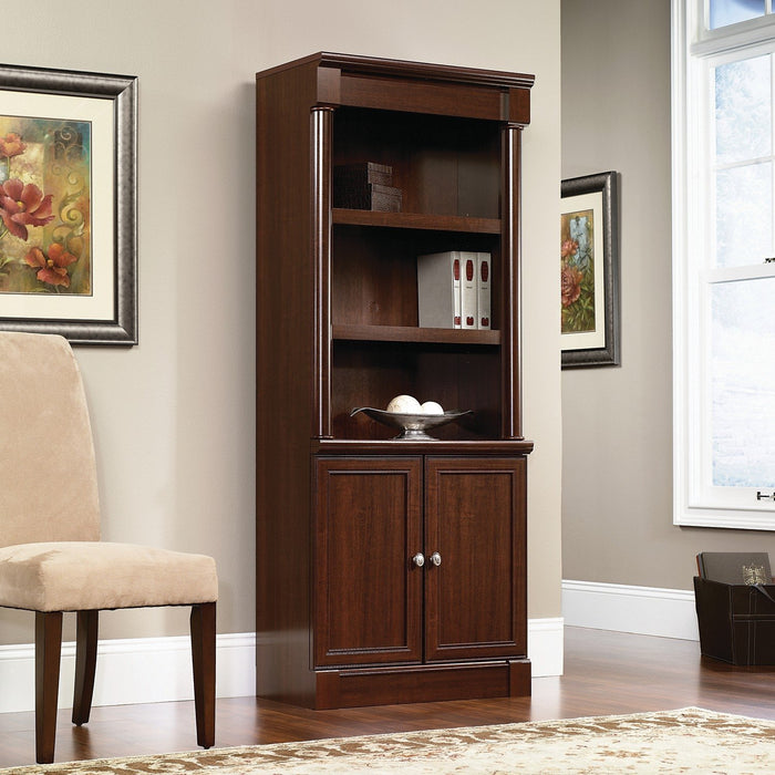 Palladia Library with Doors - Select Cherry