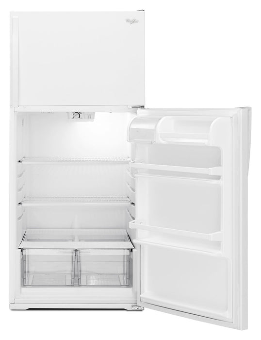 Whirlpool 14 Cu. Ft. Top-Freezer Refrigerator – WRT134TFDW