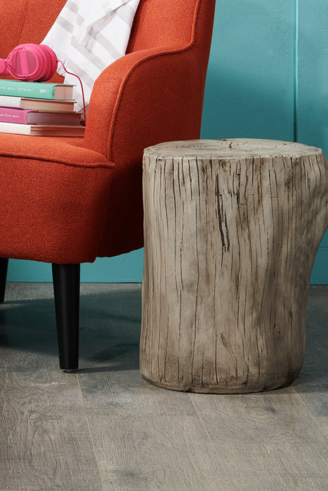 Jordy Ottoman Accent Table – Silver 