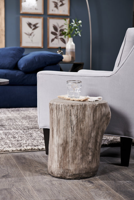 Jordy Ottoman Accent Table – Silver 