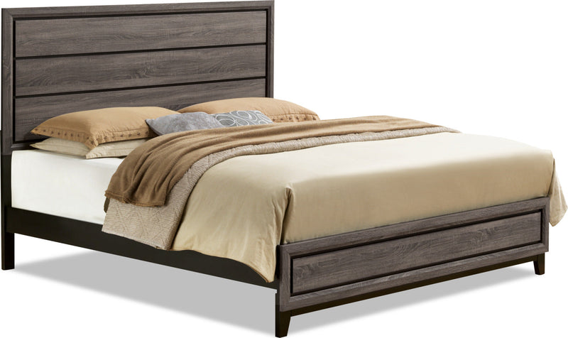 Kate King Bed - Grey