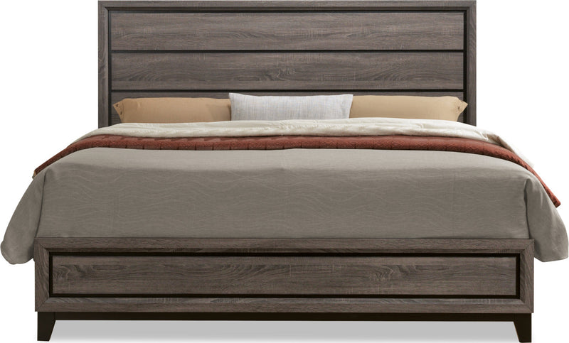Kate King Bed - Grey