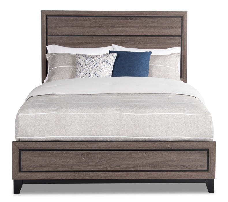 Kate Queen Bed - Grey