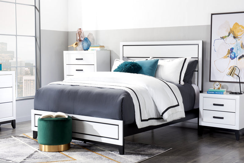 Kate Queen Bed - White