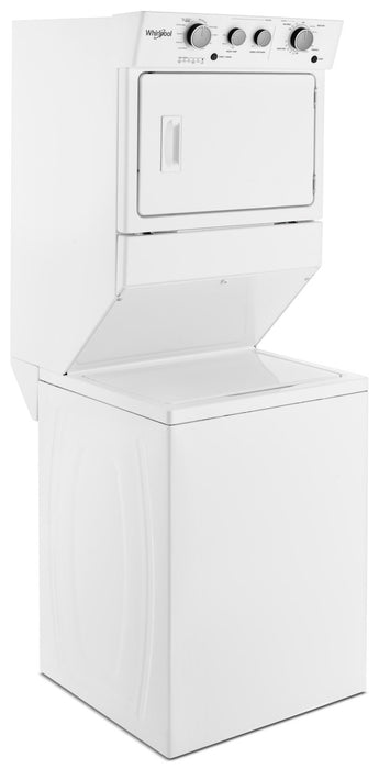 Whirlpool® 4.0 cu.ft Gas Stacked Laundry Center 9 Wash cycles and AutoDry™