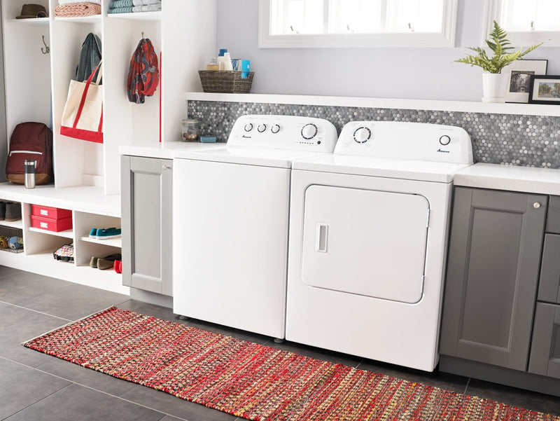 Amana 6.5 Cu. Ft. Gas Dryer with Automatic Dryness Control – NGD4655EW