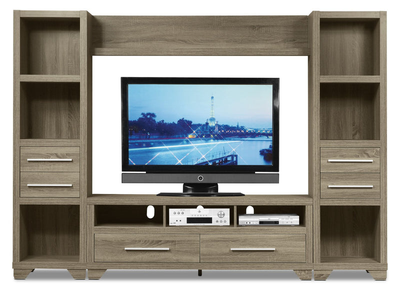 Glendale 4-Piece Entertainment Centre with 60\" TV Opening – Grey