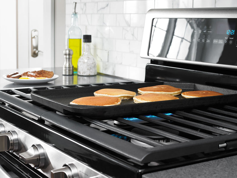 Whirlpool® 6.0 Cu. Ft. Gas Double Oven Range with EZ-2-Lift™ Hinged Grates