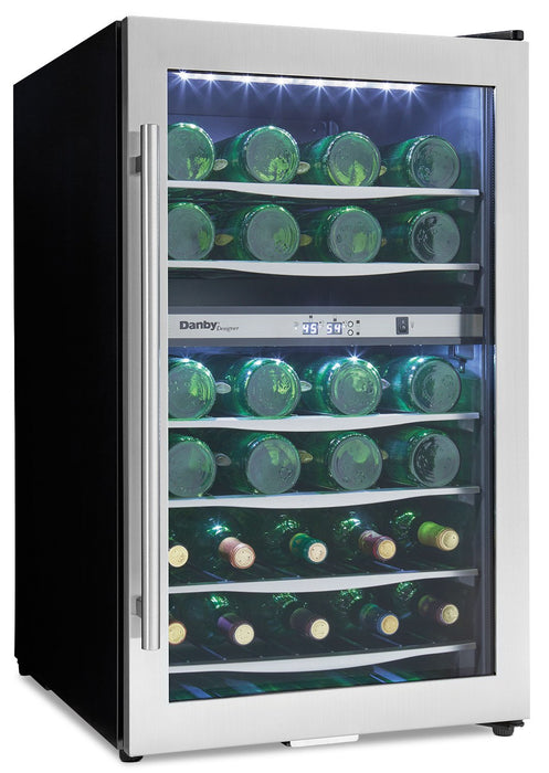 Danby Designer 4.0 Cu. Ft. 38-Bottle Wine Cooler – DWC040A3BSSDD