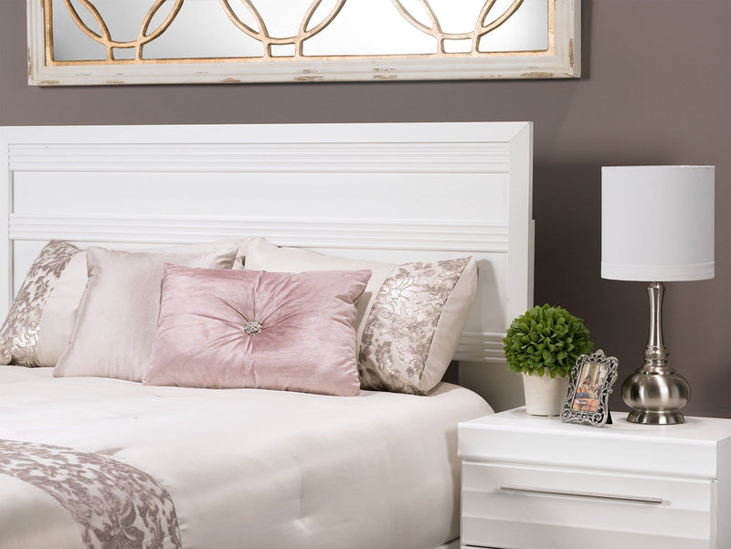 Olivia 5-Piece Full Storage Bedroom Package - White