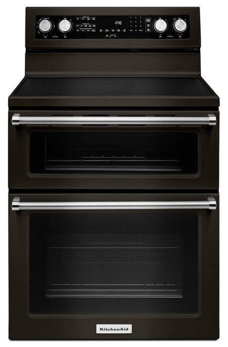 KitchenAid 30\" Electric Double Oven Convection Range – YKFED500EBS