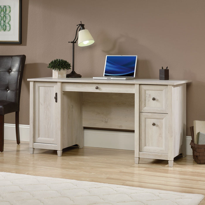 Edge Water Computer Desk - Chalked Chestnut