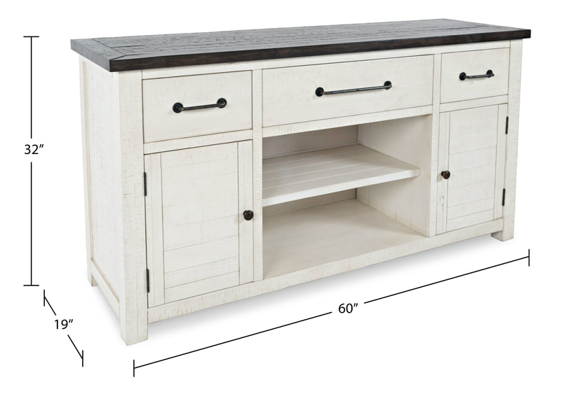 Madison 60\" TV Stand - White