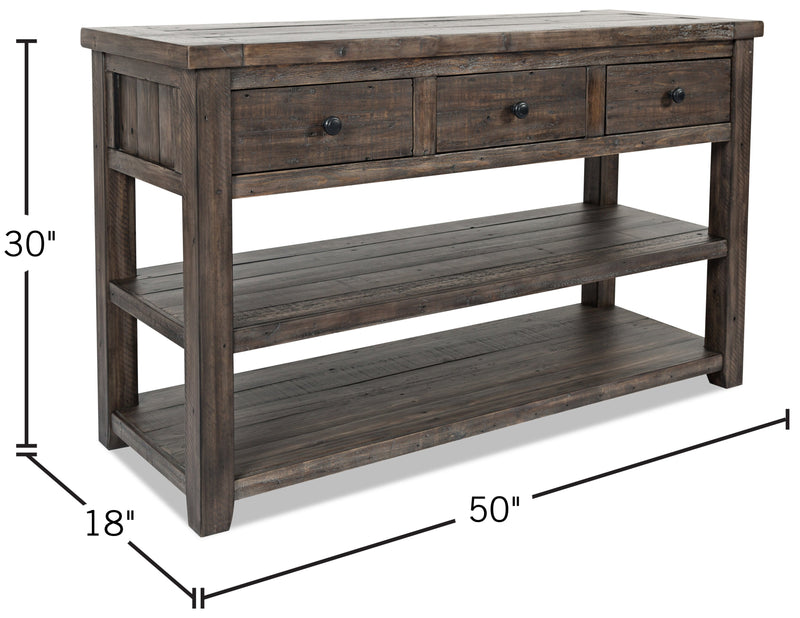 Madison Sofa Table - Brown