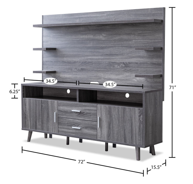 Malibu 2-Piece Entertainment Centre 