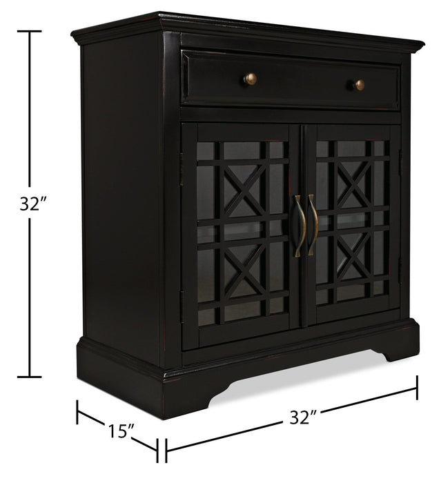Marseille Accent Cabinet – Black
